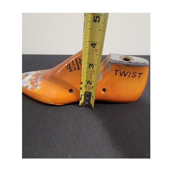 Shoe Form Wood Floral Painted Eclectic Home Decor Dove Art - Picture 8 of 11